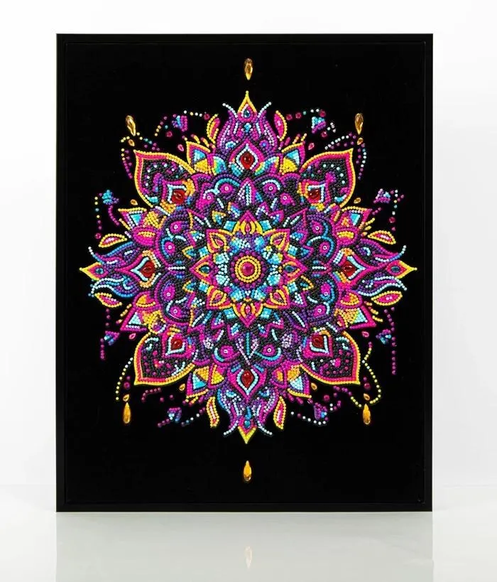 Diamond Painting Neon Mandala