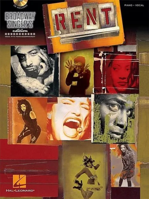 Rent - Broadway Singer's Edition Vocal Piano Songbook with Online Audio Jonathan Larson Original Keys Piano Accompaniments for Singers, Auditions, Rehearsal, and Musical Theater Repertoire