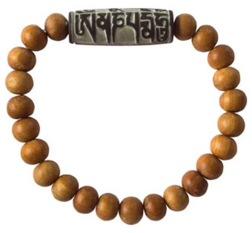 Tikra Armband \"Mani Stein\" (3 cm) Holz, elastisch,Ø 6 cm