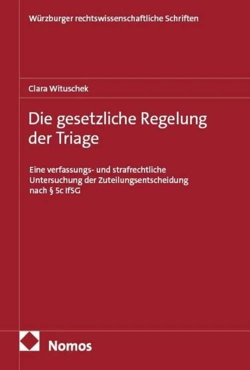 Die gesetzliche Regelung der Triage