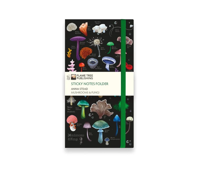 Anna Stead: Mushrooms & Fungi Flame Tree Sticky Notes Folder