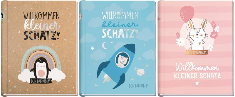Babyalbum Willkommen kleiner Schatz
