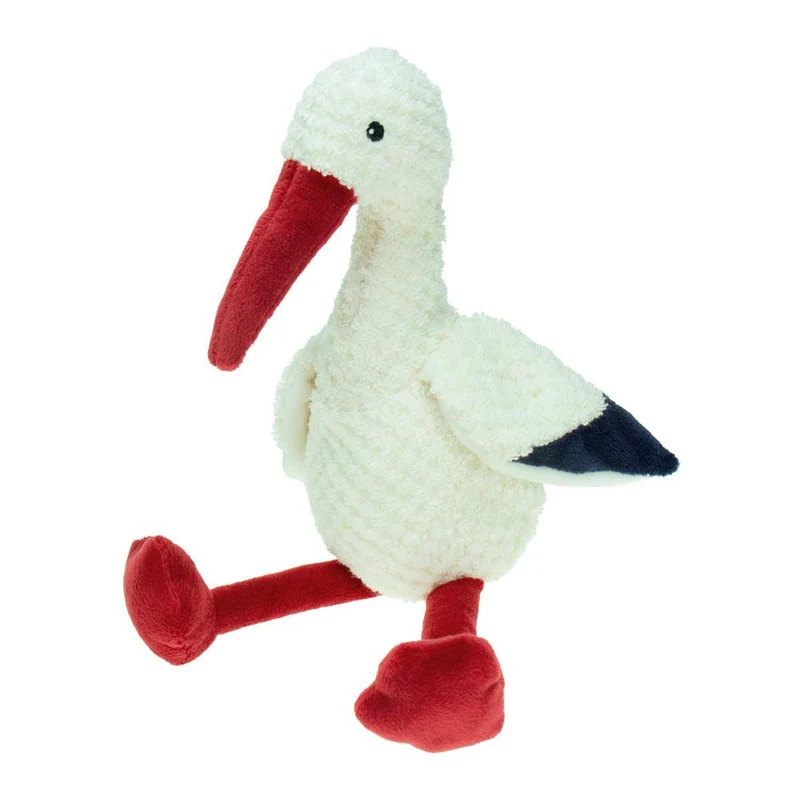 TRÖTSCH - Plüsch Storch gehäkelt 21 cm