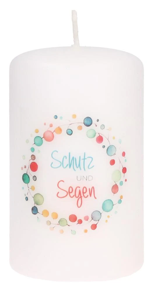 Stumpenkerze - Schutz und Segen