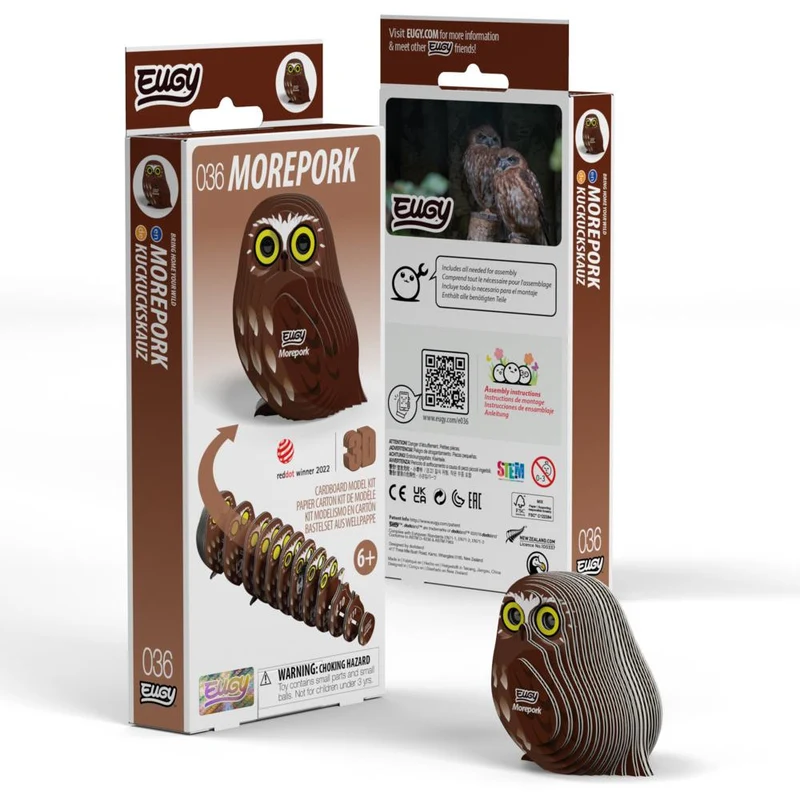 EUGY 3D-Bastelset Kuckuckskauz