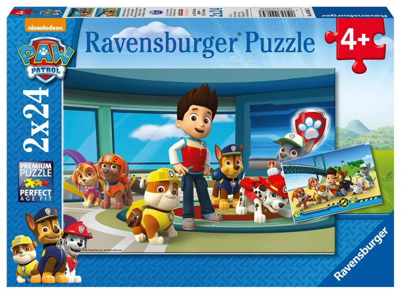 Kinderpuzzle 2x24 Teile - Paw Patrol - Hilfsbereite Spürnasen