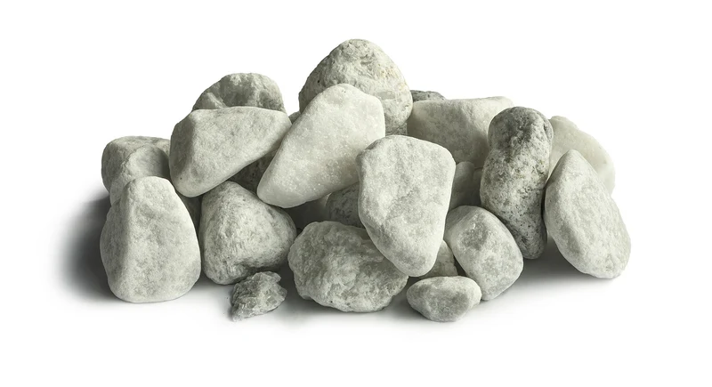 Zierkies Carrara, gerundelter Marmor á 500kg MiniBag