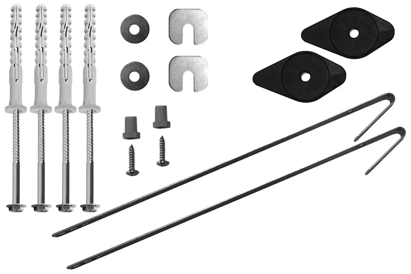 MEAMAX Lichtschacht 125 x 100-125 x 40 cm mit Streckmetallrost & Befestigungsset