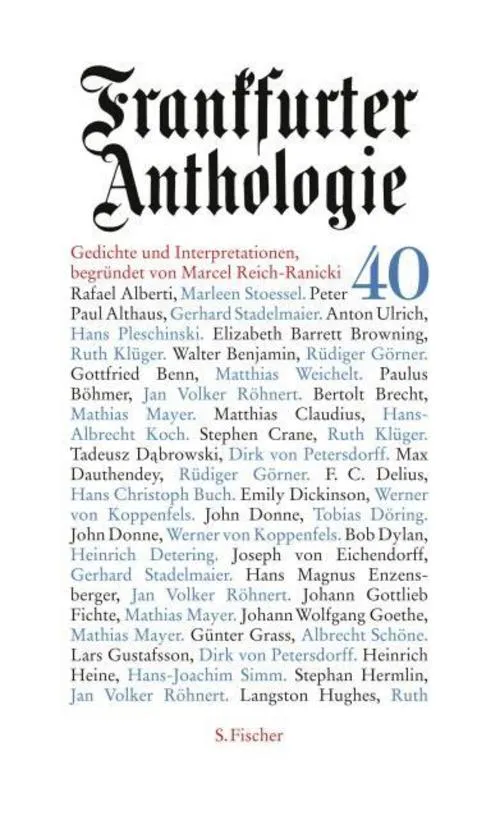 Frankfurter Anthologie 40