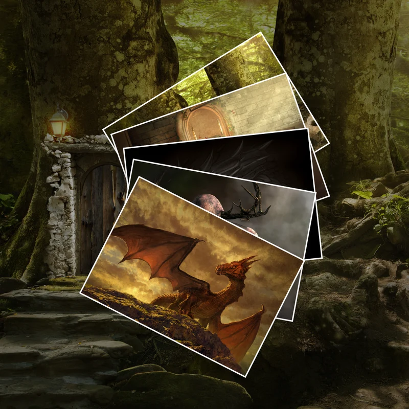 Die Animox-Reihe Band 1-5 im Taschenbuchformat + 1 exklusives Postkartenset
