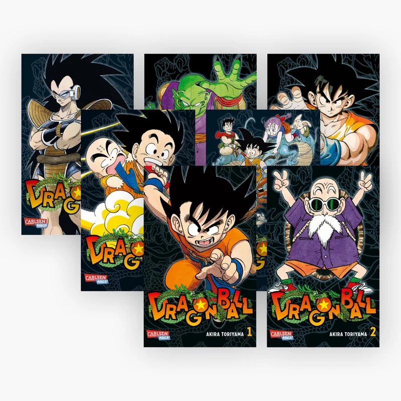 Dragon Ball Massiv Band 1-7 plus 1 exklusives Stickerset