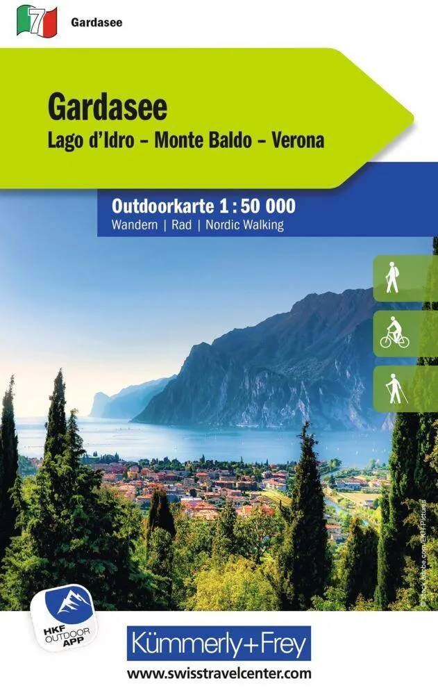 Kümmerly+Frey Outdoorkarte Gardasee 1:50.000