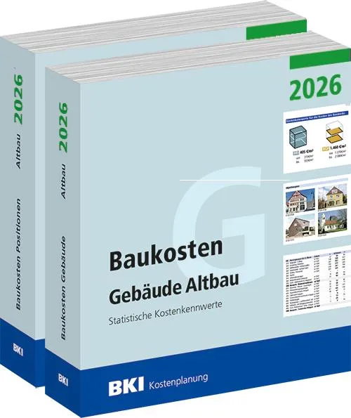 BKI Baukosten Gebäude + Positionen Altbau 2026