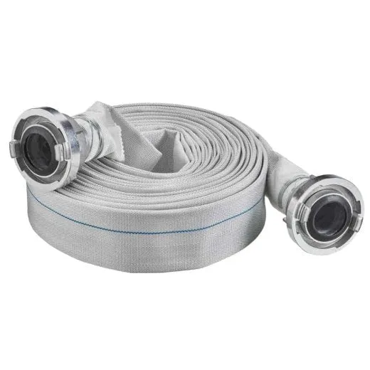 Profec Bau-und Industrieschlauch NBR/Polyester 52 mm Storz KA 66 10bar Weiß 10m Typ 52C